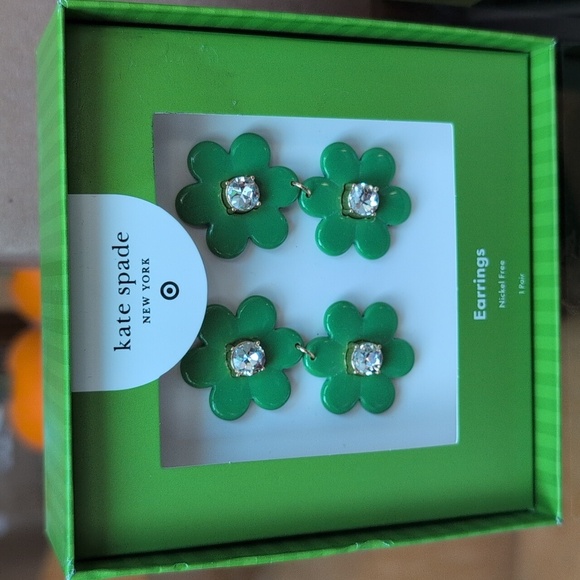 Kate Spade New York x Target Bundle Earrings, Hair Clips, Lipstick Bag Charm NWT - Picture 3 of 9